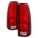 GMC Sierra 3500 1988-1998 Red Clear Tail Lights