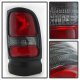 Dodge Ram 3500 1994-2002 Red Clear Tail Lights