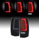 Chevy Suburban 2007-2014 Black Smoked LED Tail Lights