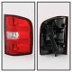 Chevy Silverado 2007-2013 Red Clear Tail Lights