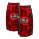 GMC Yukon 2007-2014 Red Clear Tail Lights