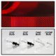 Chevy Suburban 2007-2014 Red Clear Tail Lights