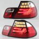 BMW 3 Series Coupe 2000-2003 Red Clear LED Tail Lights