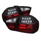 BMW 3 Series Sedan 2006-2008 Black LED Tail Lights