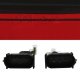 Ford F150 2009-2014 Red Clear LED Tail Lights