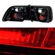 Honda Civic Coupe 1996-2000 Red Smoked Tail Lights