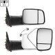 Dodge Ram 2500 2019-2022 Chrome Power Folding Towing Mirrors Smoked LED Lights