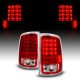 Dodge Ram 2013-2018 Sport LED Tail Lights Chrome Trim