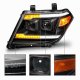 Nissan Frontier 2009-2020 Black Projector Headlights LED DRL Switchback Signals