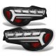 Subaru BRZ 2013-2020 Black LED Tail Lights Sequential Signals