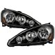 Acura RSX 2005-2006 Black Headlights