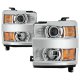Chevy Silverado 3500HD 2015-2019 Chrome Projector Headlights