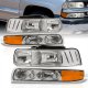 Chevy Silverado 1999-2002 Chrome Headlights Set