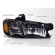 Chevy Venture 1997-2005 Black Headlights Set