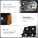 Chevy Silverado 2003-2006 Black Headlights Blackout Bumper Lights