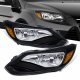 Ford Focus 2012-2014 Headlights Black Housings
