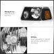 Ford Ranger 2001-2011 Black Headlights Corner Lights