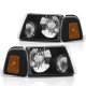 Ford Ranger 2001-2011 Black Headlights Corner Lights