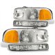GMC Sierra 2500 1999-2004 Headlights Clear Bumper Lights