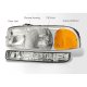 GMC Sierra 2500 1999-2004 Headlights Clear Bumper Lights
