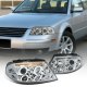 VW Passat 2001-2005 Clear Halo Projector Headlights with LED
