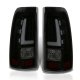 Chevy Silverado 1500HD 2001-2002 Black Smoked LED Tail Lights