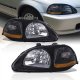 Honda Civic 1996-1998 Black Headlights