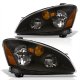 Nissan Altima 2002-2004 Headlights Black