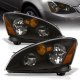 Nissan Altima 2002-2004 Headlights Black