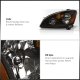 Nissan Altima 2002-2004 Headlights Black