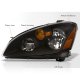 Nissan Altima 2002-2004 Headlights Black