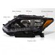 Nissan Rogue 2014-2016 Headlights LED DRL Black