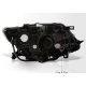 Nissan Rogue 2014-2016 Headlights LED DRL Black