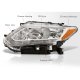 Nissan Rogue 2014-2016 Chrome Headlights LED DRL