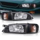 Subaru Impreza 1993-2001 Black Headlights Corner Lights Set