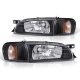 Subaru Impreza 1993-2001 Black Headlights Corner Lights Set