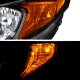 Honda Civic Coupe 2014-2015 Black Headlights