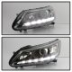 Honda Accord Sedan 2013-2015 Black Projector Headlights LED DRL