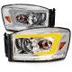 Dodge Ram 2006-2008 Headlights LED DRL Switchback Signals