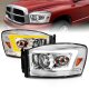 Dodge Ram 3500 2006-2009 Headlights LED DRL Switchback Signals