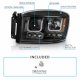 Dodge Ram 2500 2006-2009 Black Projector Headlights LED A1