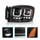 Dodge Ram 3500 2006-2009 Black Projector Headlights LED A1