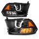 Dodge Ram 3500 2010-2018 Black Projector Headlights LED DRL A2
