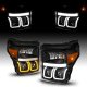 Ford F450 Super Duty 2011-2016 Black Projector Headlights LED DRL Switchback A3