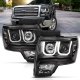 Ford F150 2013-2014 Black HID Projector Headlights LED DRL A2