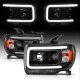 GMC Canyon 2015-2022 Black Projector Headlights LED DRL