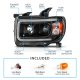 GMC Canyon 2015-2022 Black Projector Headlights LED DRL