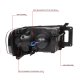 Dodge Ram 2002-2005 Black Projector Headlights LED DRL Signals N5