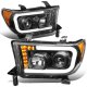 Toyota Sequoia 2008-2017 Black Projector Headlights LED DRL Signals