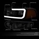 GMC Sierra Denali 2002-2007 Black Smoked Headlights Set LED DRL N2